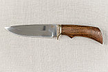 Охотничий нож «Лазутчик» из нержавеющей стали 95х18 , рукоять литье мельхиор, венге. Подарок мужчине., фото 3