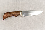 Охотничий нож «Лазутчик» из нержавеющей стали 95х18 , рукоять литье мельхиор, венге. Подарок мужчине., фото 4