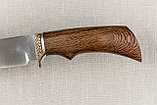 Охотничий нож «Лазутчик» из нержавеющей стали 95х18 , рукоять литье мельхиор, венге. Подарок мужчине., фото 7