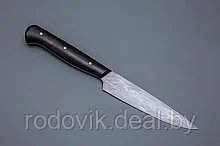 Нож “Шеф-повар № 8” дамаск, черный граб.