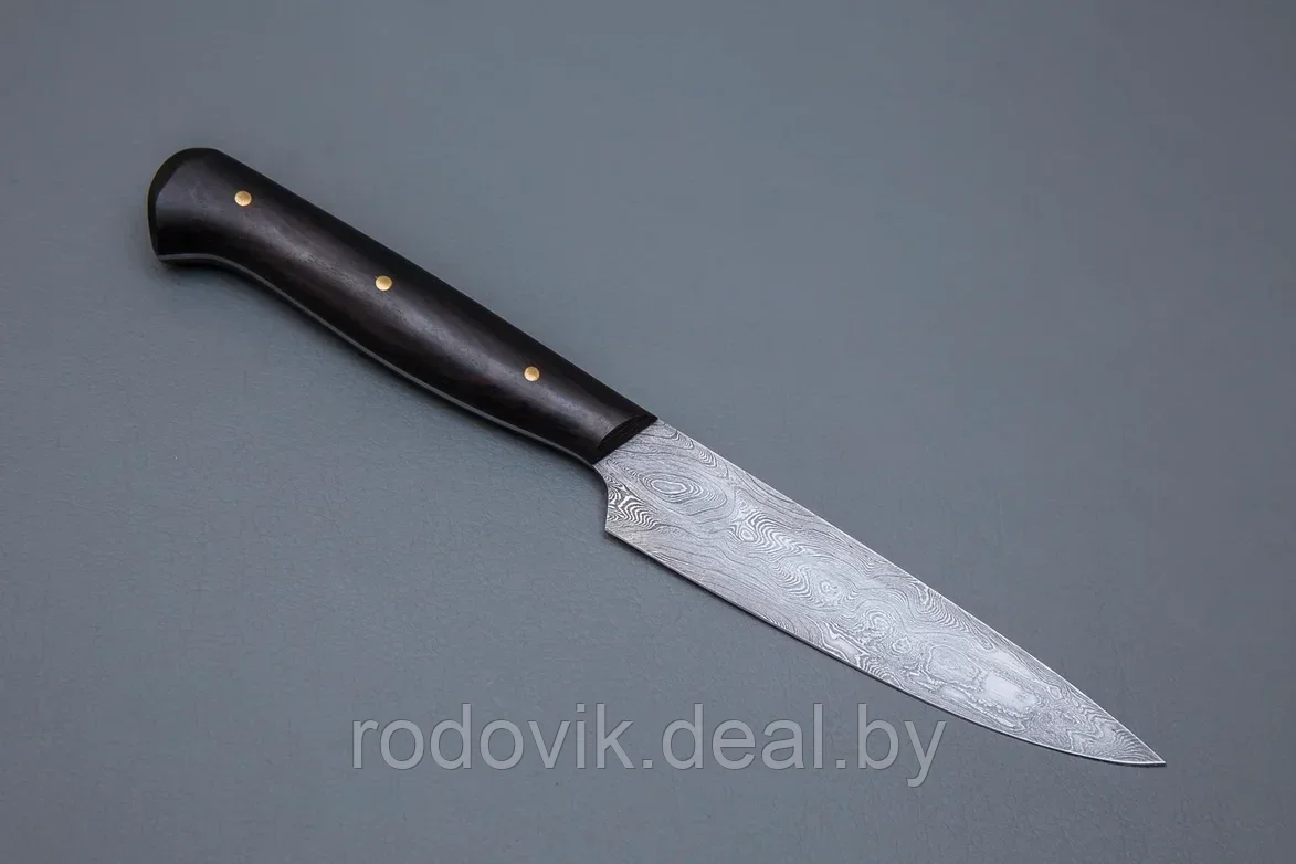 Нож Шеф-повар № 8 дамаск, черный граб. - фото 1 - id-p217998989