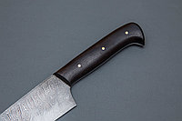 Нож Шеф-повар средний .Ножи кухонные из дам. стали (черное дерево).