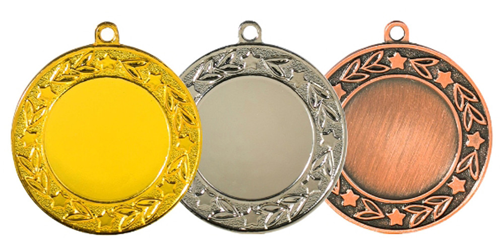 Медаль "Звездопад" , 4 см , без ленты арт.082-1 - фото 3 - id-p217999048