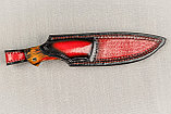 Авторский охотничичий нож «Кайман" из ст. S390, рукоять инкрустир. бивнем мамонта, ценные породы древесины., фото 8
