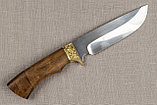 Охотничий нож «Лорд» из нерж. стали 65х13 , рукоять латунное литье, ценные породы дерева. Подарок мужчине., фото 6