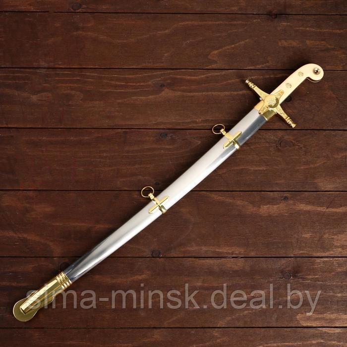 Сувенирный меч "Морской пехотинец", роспись на клинке, 60 см - фото 2 - id-p217999280