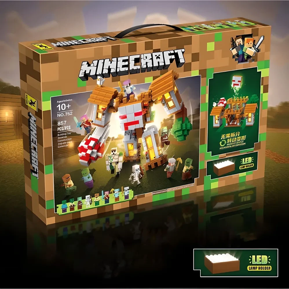 Конструктор Майнкрафт Крепость деревянного голема, 857 деталей, Minecraft - фото 3 - id-p218000911