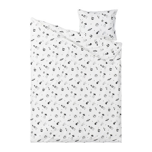 IKEA/ АФТОНСПАРВ пододеяльник и наволочка, 150x200 / 50x60 см