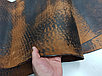 Кожа юфть персия с затемнением 1.2-1.4 цвет Коньяк, фото 2