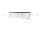 Шкаф четырехстворчатый Норд с антресолью (1600) - Дуб крафт белый (МИФ), фото 2