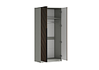 Шкаф Борн ШК-001 со штангой - Шиншилла серая / Шпон Орех Грей (МК Стиль), фото 2
