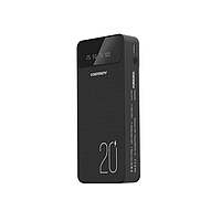 Внешний аккумулятор VDENMENV DP20 20000mAh (4в1 с кабелем iP+Type-C+Micro+USB) цвет: черный