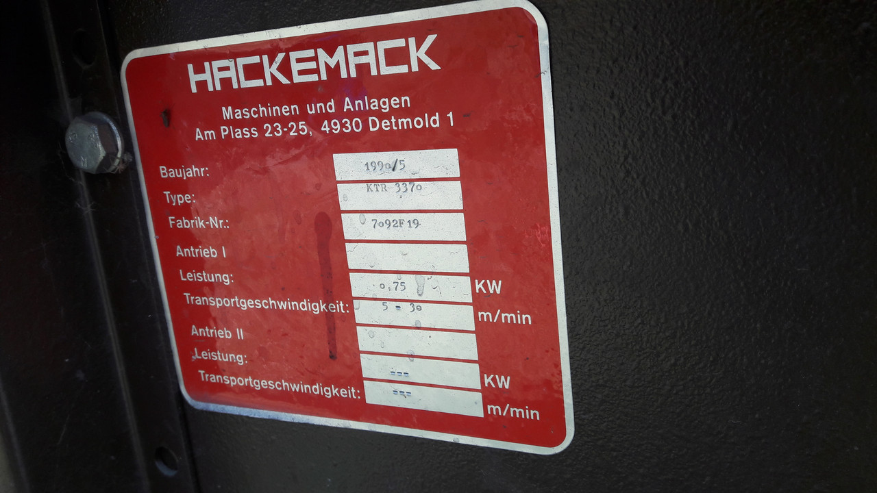 УФ сушка Hackemack KTR 2040 (5 ламп) 1990г.в. - фото 4 - id-p218020607