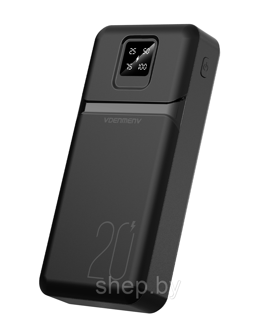 Внешний аккумулятор VDENMENV DP39 20000mAh цвет: черный - фото 1 - id-p218020608