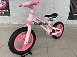 Детский беговел RiverToys М002БХ (розовый), фото 2