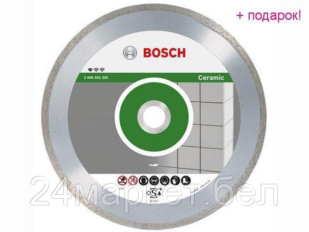 BOSCH Китай Алмазный круг 115х22 мм по керамике сплошн. STANDARD FOR CERAMIC BOSCH (сухая резка), фото 2