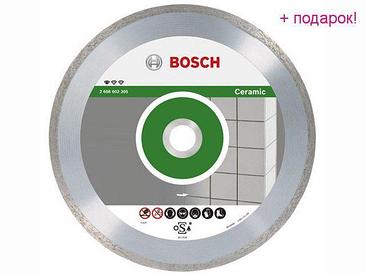 BOSCH Китай Алмазный круг 115х22 мм по керамике сплошн. STANDARD FOR CERAMIC BOSCH (сухая резка)