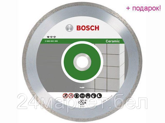 BOSCH Китай Алмазный круг 115х22 мм по керамике сплошн. STANDARD FOR CERAMIC BOSCH (сухая резка) - фото 1 - id-p218022652