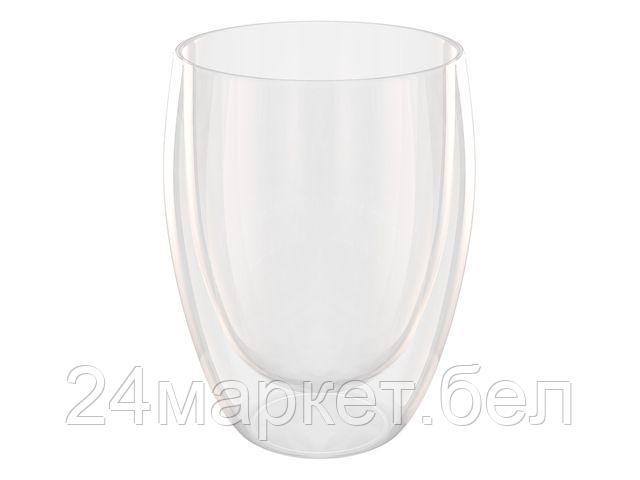 QWERTY Китай Бокал стеклянный с двойными стенками, 350 мл, серия Puro, QWERTY (Чашка стеклянная, ручной