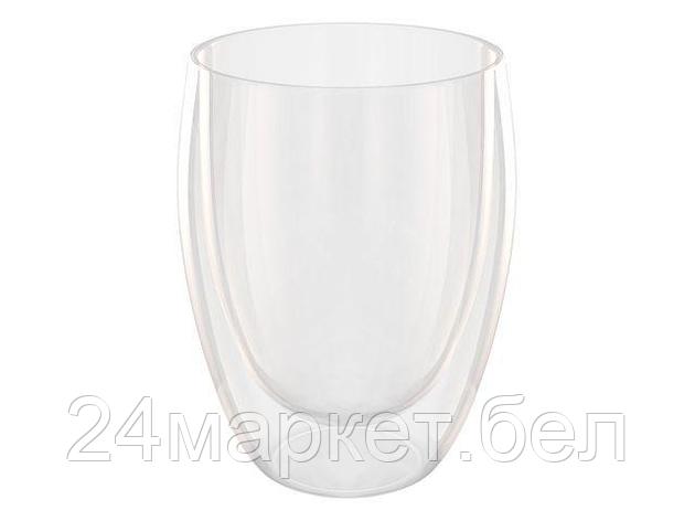 QWERTY Китай Бокал стеклянный с двойными стенками, 350 мл, серия Puro, QWERTY (Чашка стеклянная, ручной, фото 2