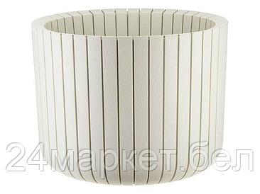 Кашпо ШАТО D250мм H200мм 8л (белый ротанг) IDEA