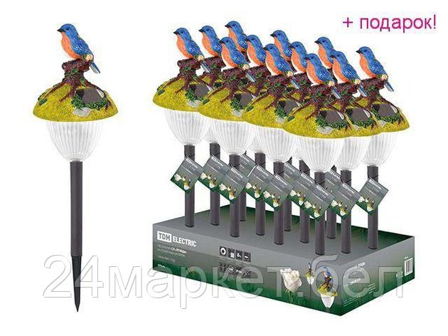 TDM Китай Светильник СП "Птицы" на солнечных батареях, меняют цвет, пластик, в ассортименте, ДБ, TDM, фото 2