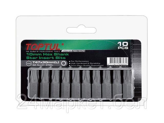 TOPTUL Тайвань Насадка TORX T50 30мм 10шт блистер TOPTUL (FSEA1250G)