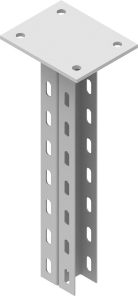 Консоль вертикальная сдвоенная KV9 толщина 2,0 мм