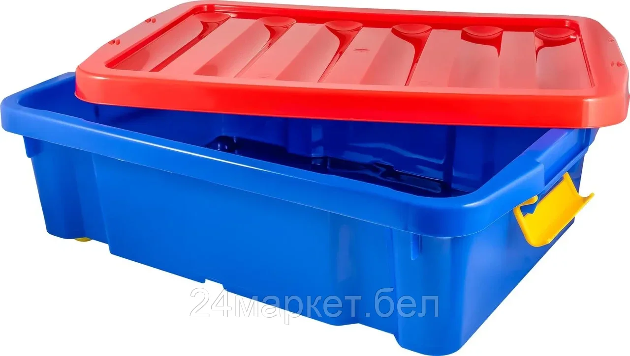 PT9934СИН-9 на колесах синий Ящик для игрушек PLAST TEAM - фото 2 - id-p218025565