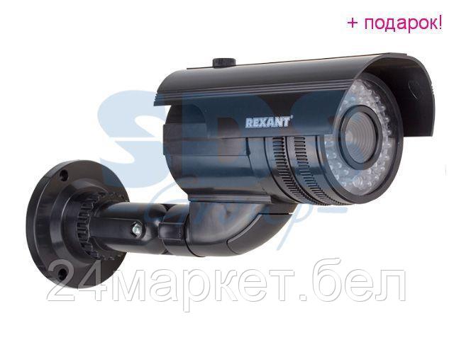 REXANT Китай Муляж камеры уличной, цилиндрическая (черная)  REXANT