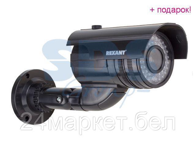 REXANT Китай Муляж камеры уличной, цилиндрическая (черная) REXANT - фото 1 - id-p218023418