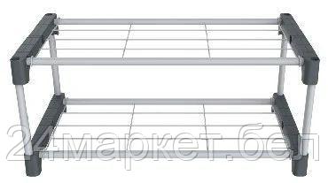 SHT-SR5-P пластик/металл серый/темно-серый  Полка для обуви SHEFFILTON, фото 2