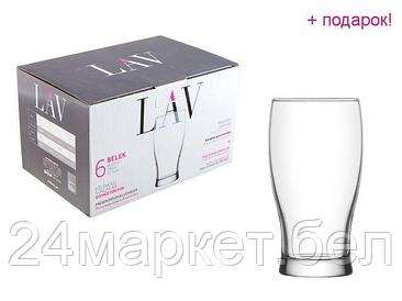 LAV Турция Набор стаканов для пива, 6 шт., 380 мл, серия Belek, LAV