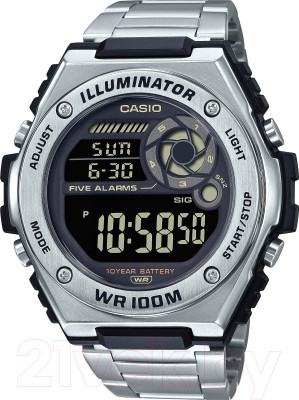 Часы наручные мужские Casio MWD-100HD-1B - фото 1 - id-p218030016