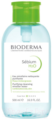 Мицеллярная вода Bioderma Sebium H2O с помпой - фото 1 - id-p218033568