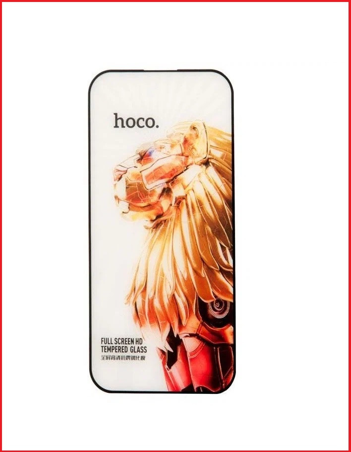 Защитное стекло Hoco G10 HD для Apple Iphone 15 pro черный (полная проклейка) - фото 1 - id-p216895580