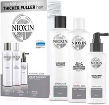 Набор косметики для волос Nioxin Система 1 шампунь 150мл+кондиционер 150мл+маска 50мл