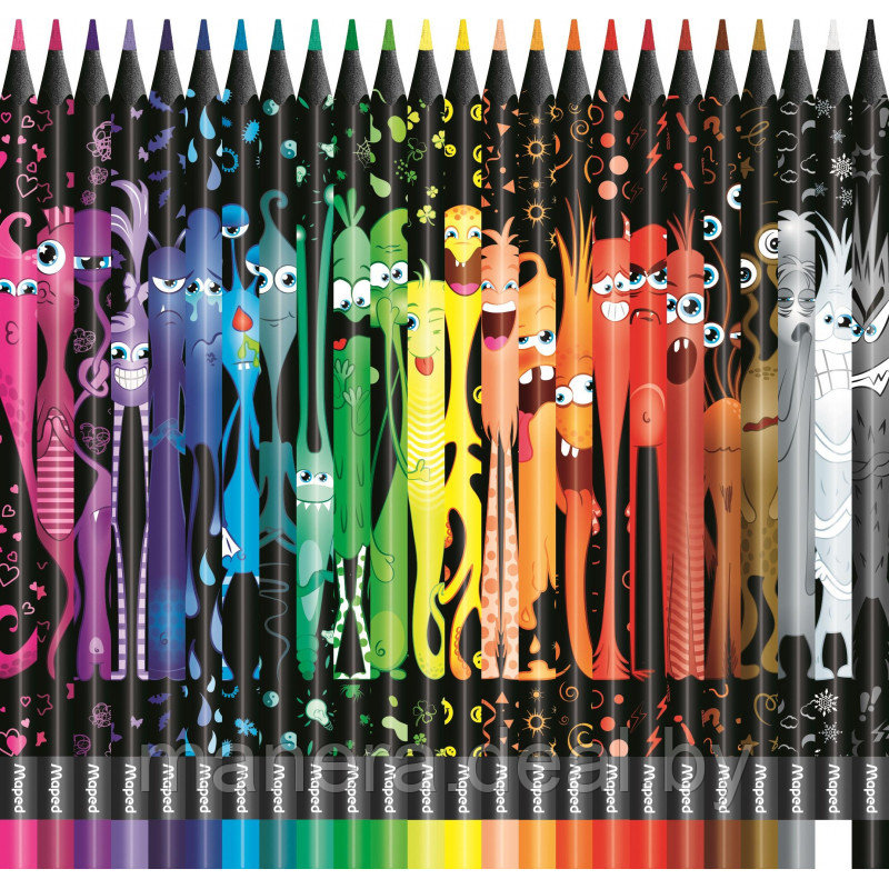Цветные карандаши "Color' Peps Monster" 24 шт - фото 2 - id-p159632512