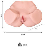 Мастурбатор реалистичный вагина с вибрацией Kokos Maria Onahole 001, телесный, 36,5 см, фото 5