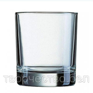 Прозрачный стакан  с высоким дном для свечи, 300 мл
