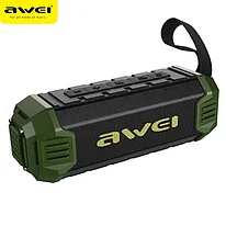 Портативная колонка AWEI Y280, 16 Вт, Bluetooth, USB, MicroSD, FM, AUX, влагозащита IPX4