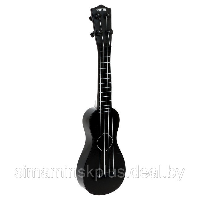 Игрушка музыкальная - гитара «Стиль», 4 струны, 38,5 см., цвет чёрный - фото 2 - id-p218047892