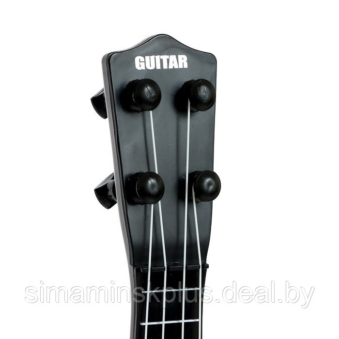 Игрушка музыкальная - гитара «Стиль», 4 струны, 38,5 см., цвет чёрный - фото 4 - id-p218047892