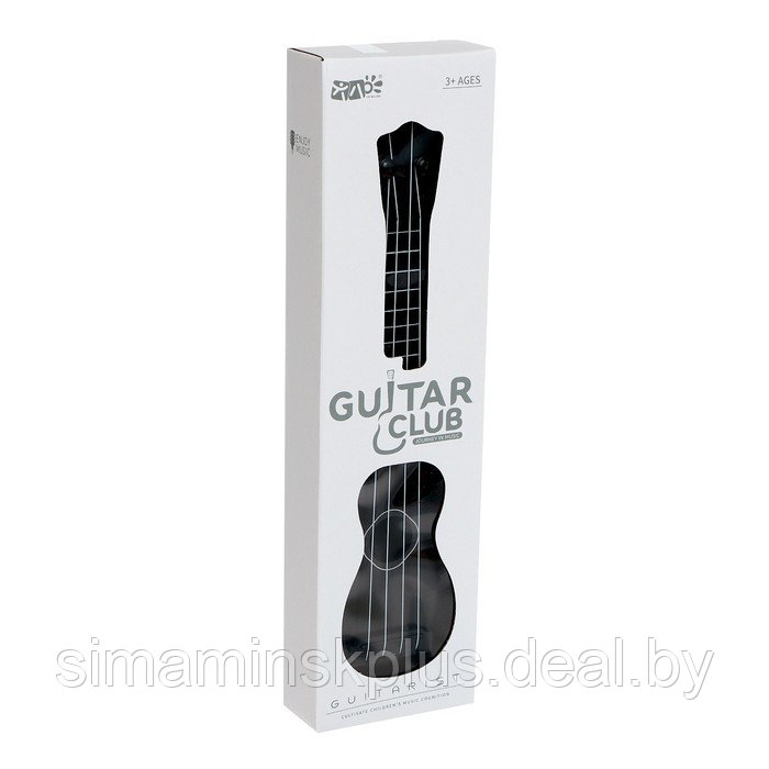 Игрушка музыкальная - гитара «Стиль», 4 струны, 38,5 см., цвет чёрный - фото 5 - id-p218047892