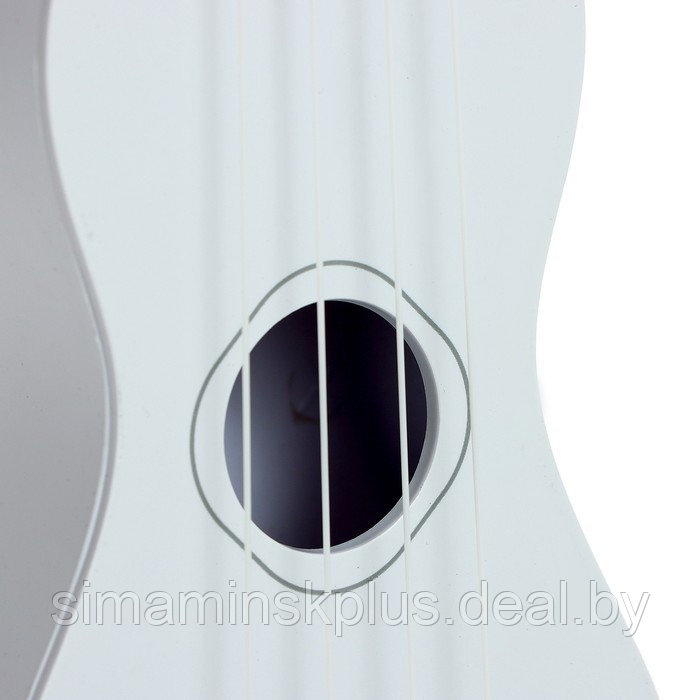 Игрушка музыкальная - гитара «Стиль», 4 струны, 38,5 см., цвет белый - фото 3 - id-p218047893