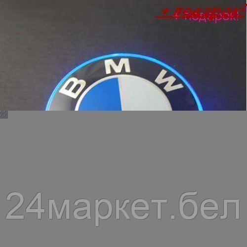 .KING Значок с подсветкой 3D BMW BLUE 8,2см .KING - фото 1 - id-p218047194
