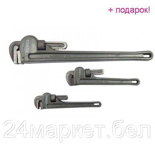 Ключ трубный с алюминиевой рукояткой 12",max Ø захвата 50мм RF-68412 - фото 1 - id-p218046721