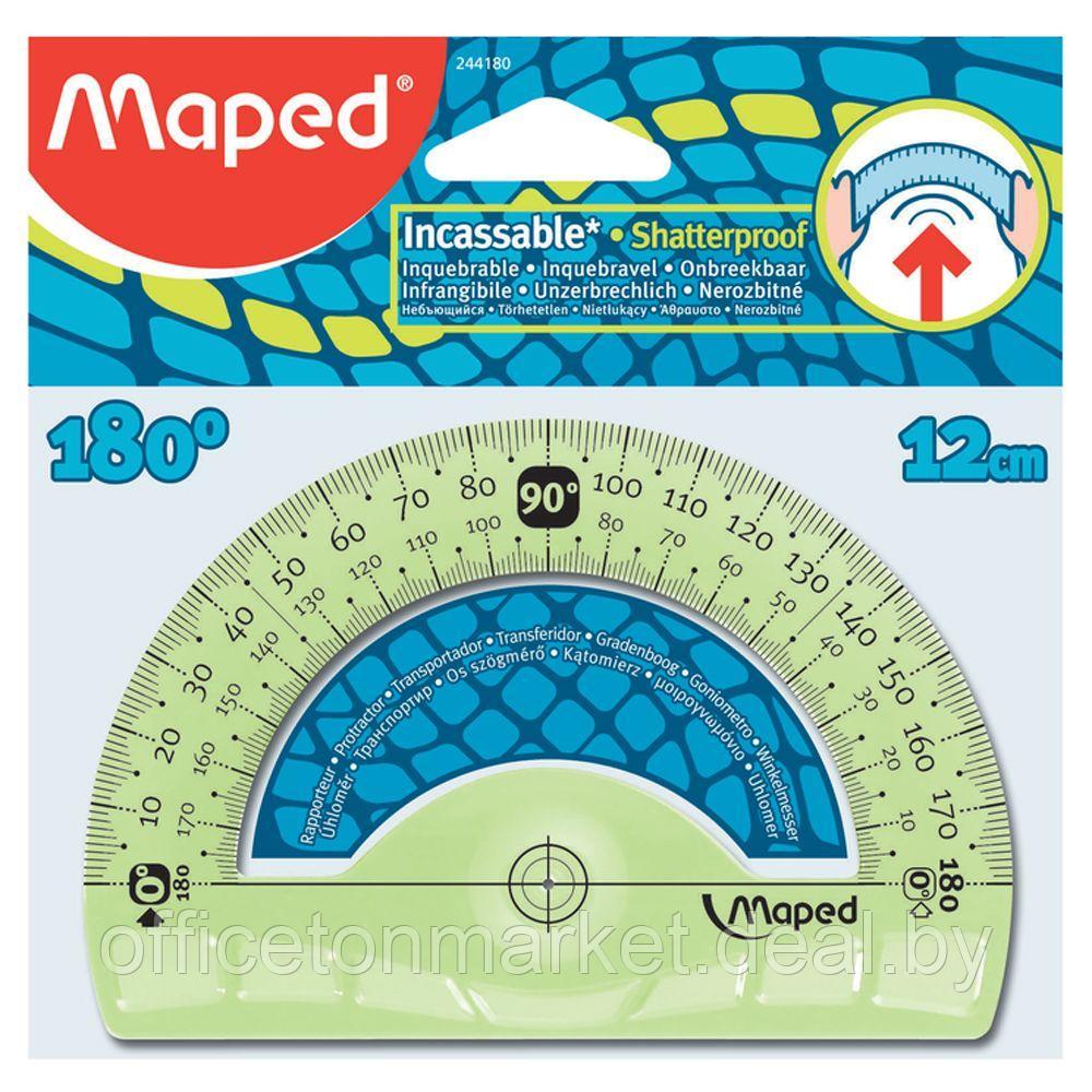 Транспортир Maped "Flex" 180°, 12 см, ассорти - фото 3 - id-p218046112