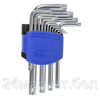 Набор ключей TORX Г-образных, 15пр.(Т6, T7, T8, T9, Т10, Т15, Т20, Т25, Т27, Т30, Т40, Т45, Т50, Т55, Т60)в, фото 2