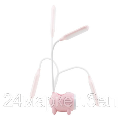 Светильник светодиодный настольный 1200mah (розовый) FORCEKRAFT FK-DE3064, фото 2